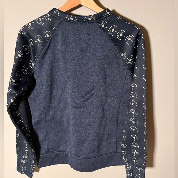 Burton Women's Oak Crew Navy and Patterned Sweatshirt - Picture 4 of 7